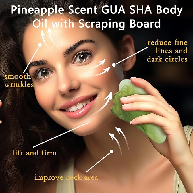 MR.A 2 Pack Pineapple Juice Scented Body Oil, Vitamin E Hydrating Body Oil - Image 2