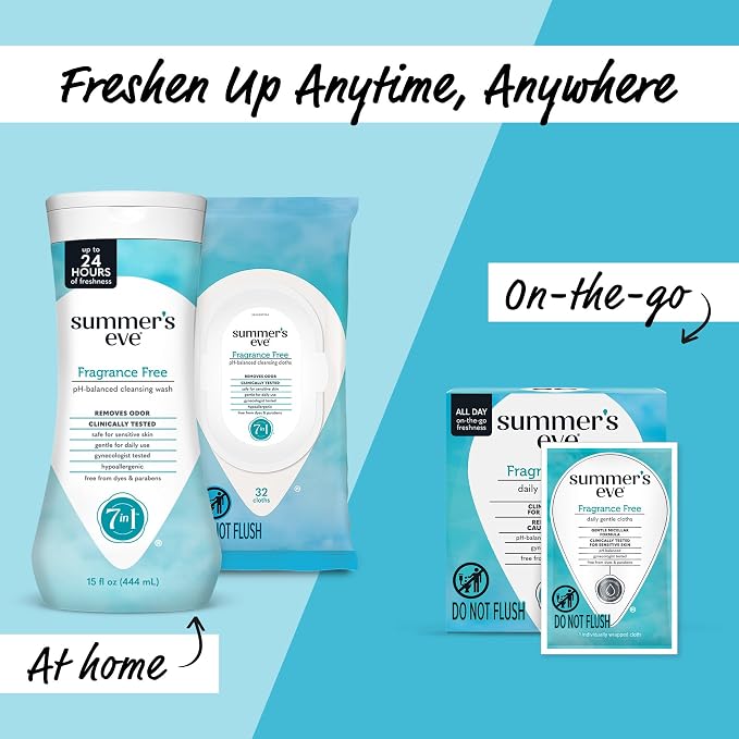 Summer's Eve Fragrance Free All-Over Feminine Wash, Gentle pH-Balanced Body Wash - Image 6