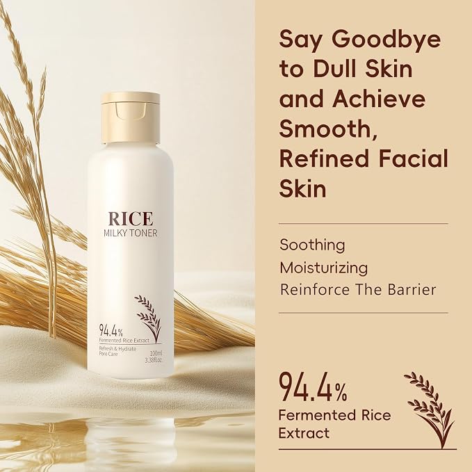 Milky Rice Toner for Face, Rice Toner Korean Facial Deep Hydrating Toners - Image 6