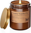 M&SENSE CreamyVanillaPie Scented Christmas Candle Gift, Aromatherapy Candle Set by MSENSE