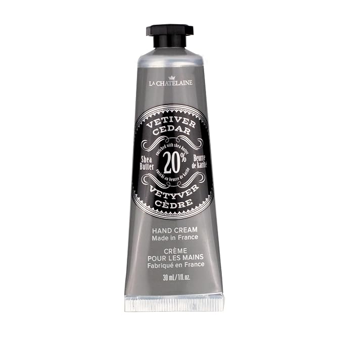 La Chatelaine 20% Shea Butter Hand Cream Travel Size, Organic Argan Oil by LaChatelaine