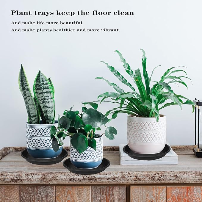 3 Pack of 18 19 inch Plant Saucer, 2.4" Depth Large Plant Tray, Heavy Sturdy - Image 7