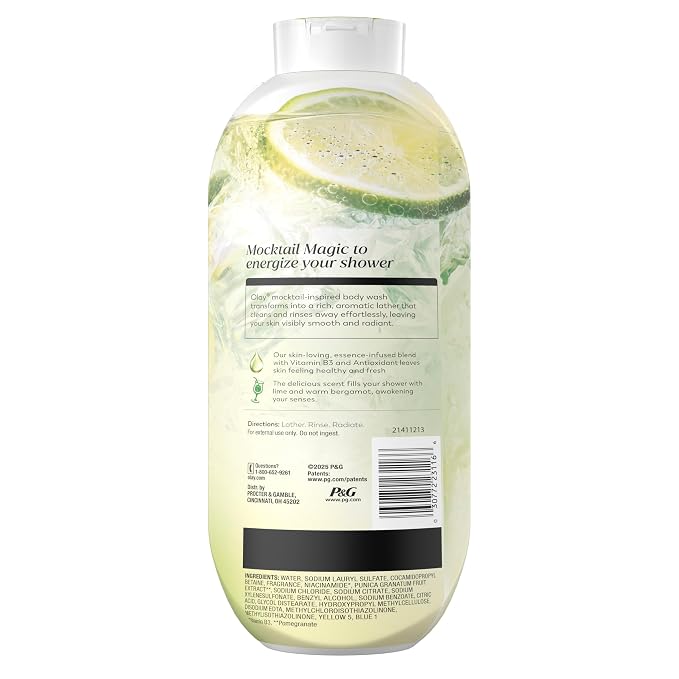 Olay Body Wash for Women, 24/7 Skin-Loving Freshness, Miami Mocktails, Plant - Image 12