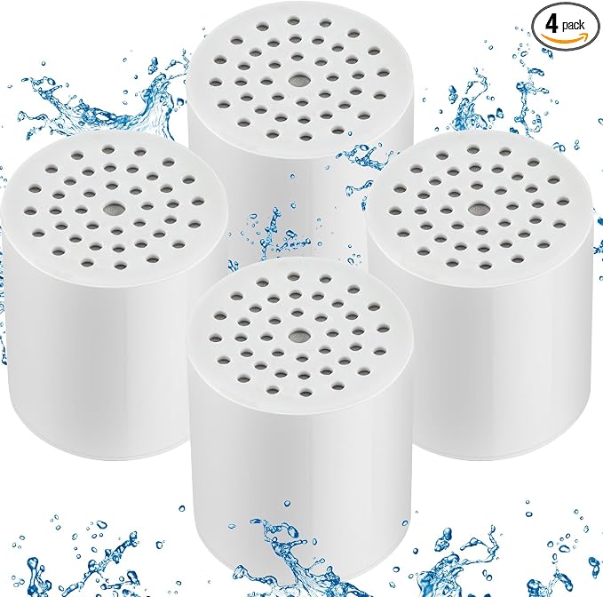 4 Pack 15 Stage Shower Filter Replacement Cartridge Filter by Cenipar