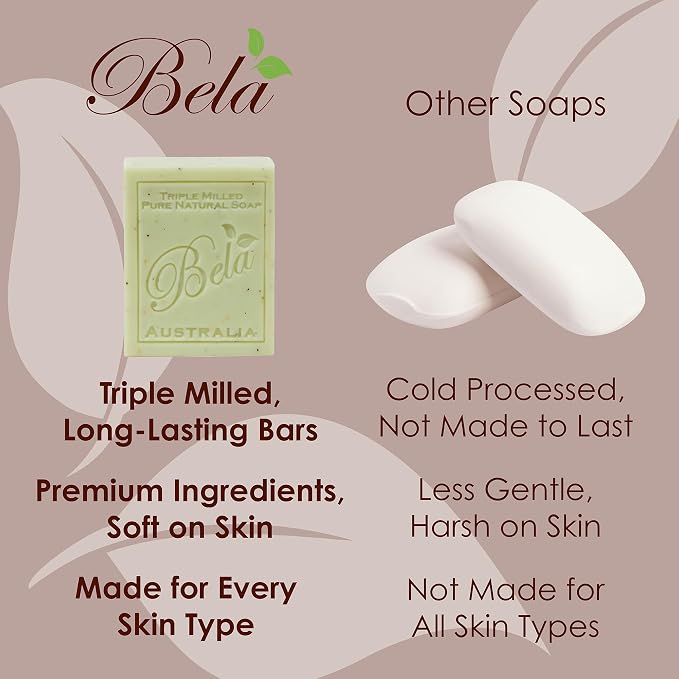 BELA Romantic Gardenia Soap 3.3 OZ Pack of 12, Long Lasting French Triple - Image 4