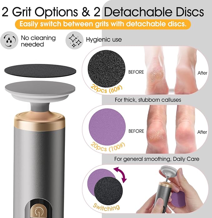 Electric Foot Callus Remover Rechargeable - Image 3