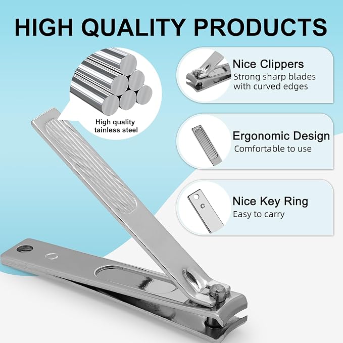 Premium Stainless Steel Nail Clippers Set - Image 3