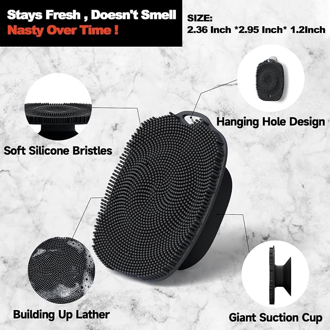 2 PCS Face Scrubber, Soft Silicone Face Exfoliator - Image 5