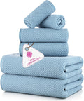 CASA COPENHAGEN Popcorn 6Pcs 100% Egyptian Cotton Large Designer Towels Gift by CASACOPENHAGEN