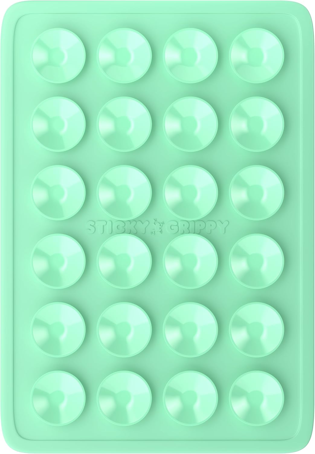 Suction Phone Case Mount, Sillicon Adhesive Phone Accessory for iPhone and Android, Hands-Free Fidget Toy Mirror Shower Phone Holder, Tiktok Videos and Selfies (Mint)