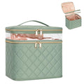 OCHEAL Large Makeup Bag, Double Layer Makeup Bag, Vertical Storage Cosmetic Case by OCHEAL