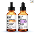 Vitamin C Serum Skin Care 2-Piece Set: Includes Retinol – Anti-Aging, Skin by ArtNaturals