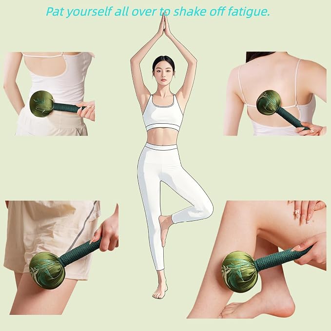 Mugwort Massage Hammer, Massage Tools Back, Shoulder & Body - Image 3