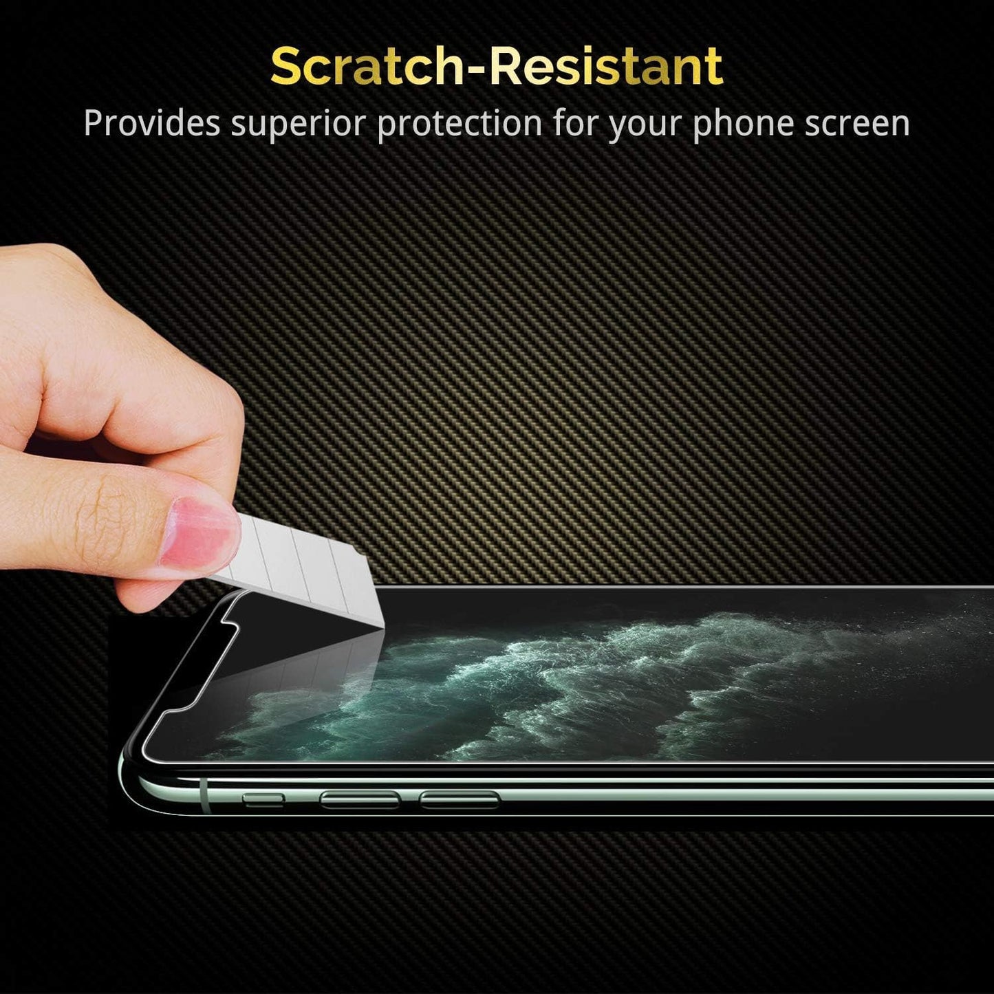 UNBREAKcable iPhone 11 Pro Screen Protector [2 Pack], 2.5D Double Defense Series Premium Tempered Glass for 5.8-inch iPhone 11 Pro (2019) [Anti-scratch, Anti-fingerprint, Bubble Free & Case-friendly]