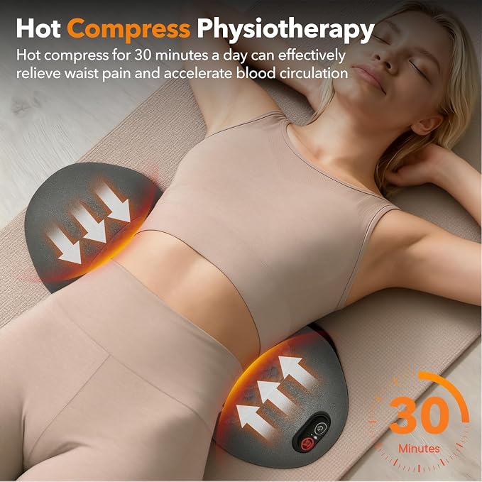 3 in 1 Electric Lumbar Massager Support Pillow, Back Massager - Image 5