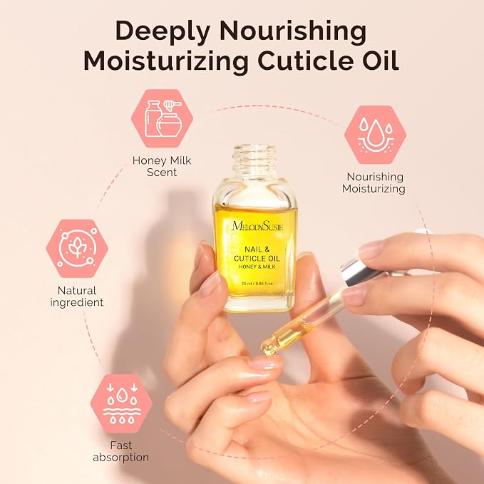 MelodySusie 25ML Cuticle Oil, Cuticle Nourishes, Promotes Nail Growth and - Image 5