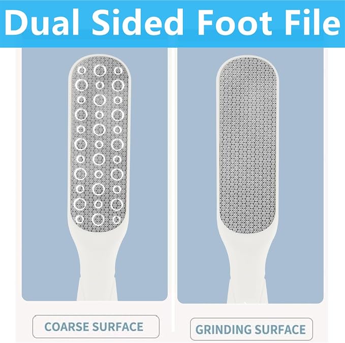 Fu Store 2 Pack Foot Files Callus Remover Stainless Steel Foot Rasp and Dual - Image 7