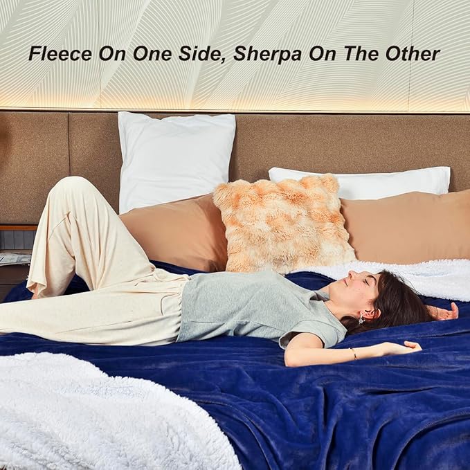 KAWAHOME Sherpa Fleece King Size Blanket - Image 4