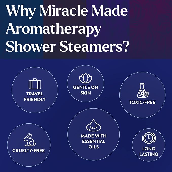 Miracle Made Lavender Aromatherapy Shower Steamers – Essential Oil Scented - Image 5