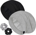 Sleep Cap Bonnet for Sleeping, Adjustable Cooling Ice Silk Lined Hair Bonnets by ROYBENS