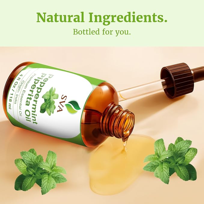 SVA Peppermint Piperita Essential Oil – 4 Fl Oz – 100% Natural Piperita Oil - Image 8