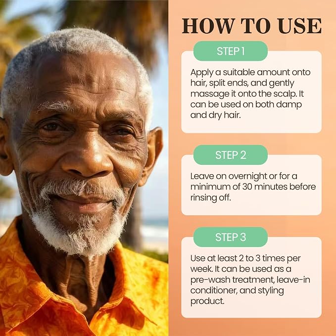 Batana Oil for Hair Growth Dr Sebi, 100% Raw Organic Batana Hair Mask from - Image 6