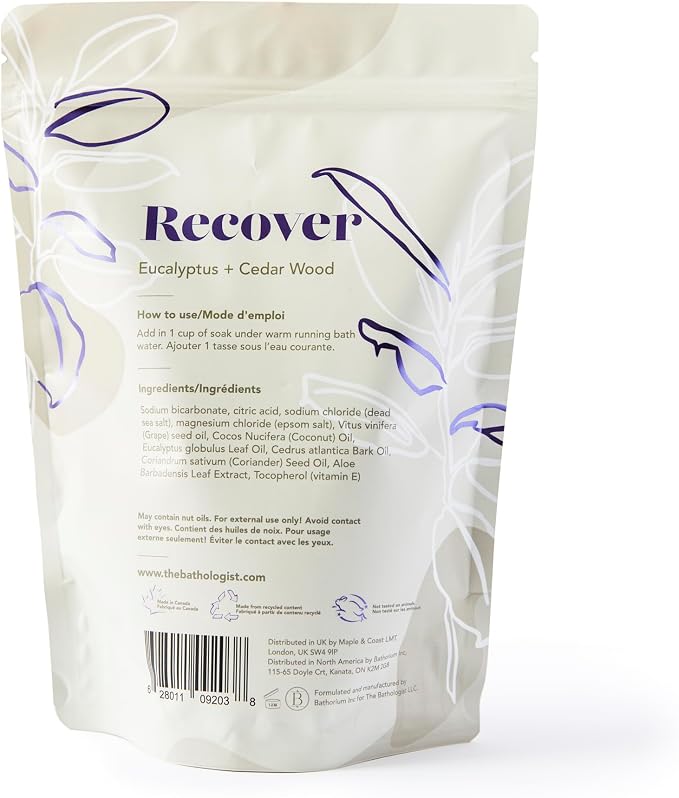 The Bathologist Recover Fizzy Bath Soak, Shea Butter & Epsom Salt, Mineral - Image 2