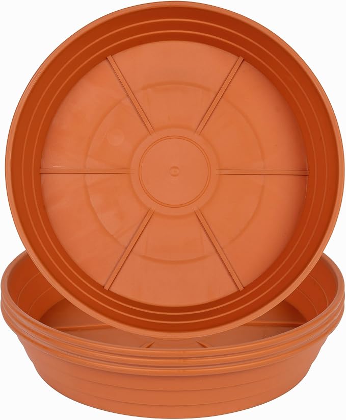 Plant Saucer 6 Inch 4 Pack 6 8 10 12 14 16 18 20 25, Plastic Plant Trays by LWALRS