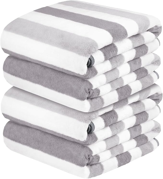 JML Bath Towels, Large Microfiber Towel Set, Ultra Soft, Super Absorbent by JML