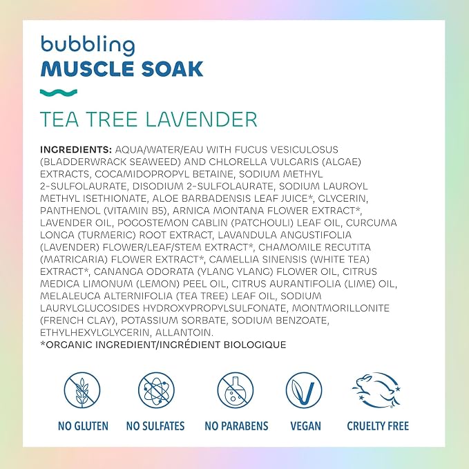 Seaweed Bath Co. Bubbling Muscle Soak, Tea Tree Lavender Scent, 12 Ounce - Image 3