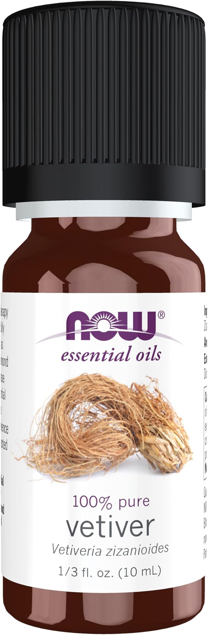 NOW Essential Oils, Vetiver Oil, Woodsy Aromatherapy Scent, Steam Distilled by NOW