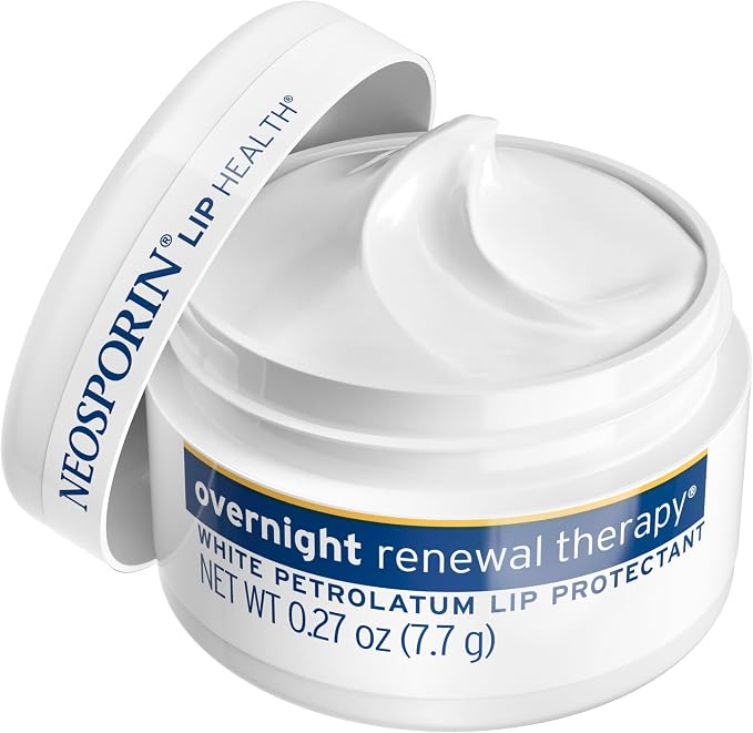 Neosporin Lip Health Overnight Renewal Therapy White Petrolatum Protectant and - Image 7