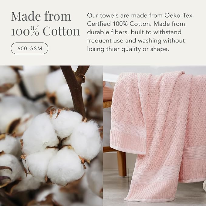 NY Loft 100% Cotton 2 Pack Bath Sheet Towel Set | Extra Large Oversize Bath - Image 3