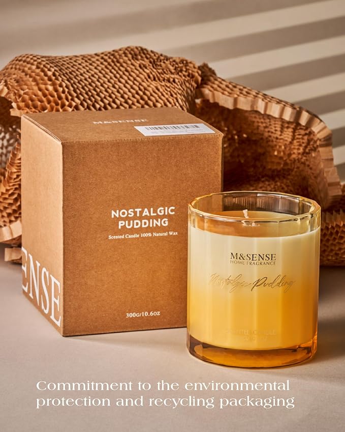 M&SENSE Sandalwood Patchouli Scented Candle - Image 8