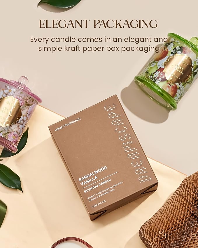 M&SENSE Citrus Candles for Home Scented, Natural Organic Soy Candle 12.7oz 75 - Image 5