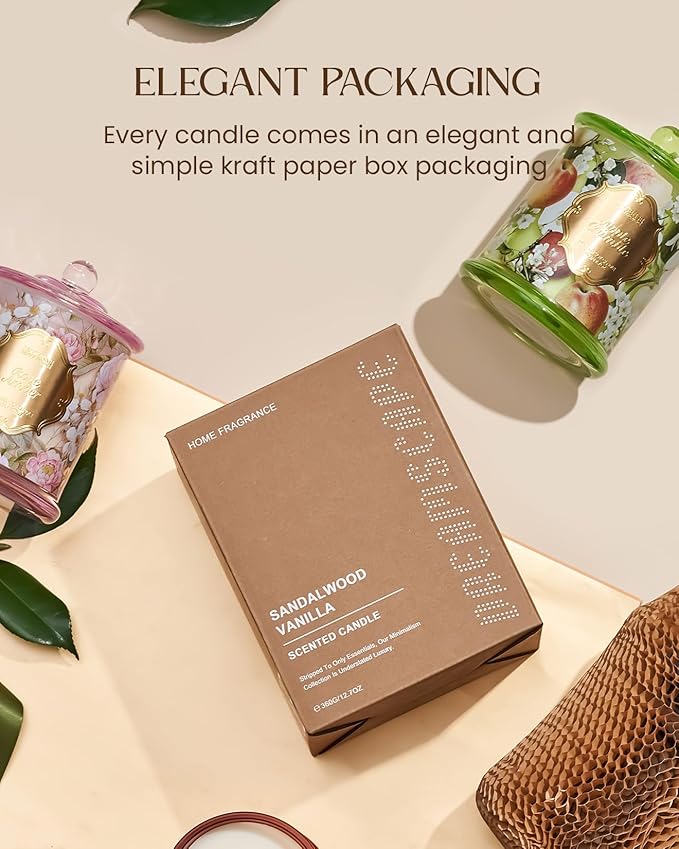 M&SENSE Basil Ginger Scented Candles, Plant-Based Soy Candles Non Toxic - Image 5