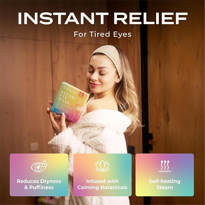Body Restore Heated Eye Mask for Dry Eyes 5 Pack – Mothers Day Gifts for Mom - Image 8