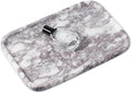 Karibiber Luxury Marble Vanity Tray, Bathroom Tray Countertop, Calacatta by Karibiber