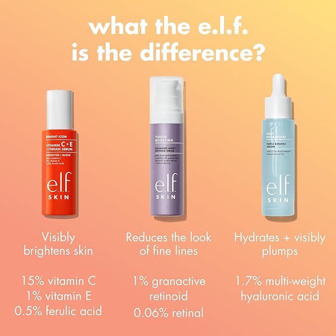 e.l.f. SKIN Bright Icon Vitamin C + E + Ferulic Face Serum, Brightening & - Image 4