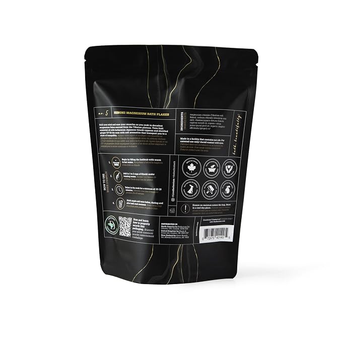 Bathorium Hinoki Mineral Magnesium Chloride Bath Flake, Relaxing Bath Soak - Image 2