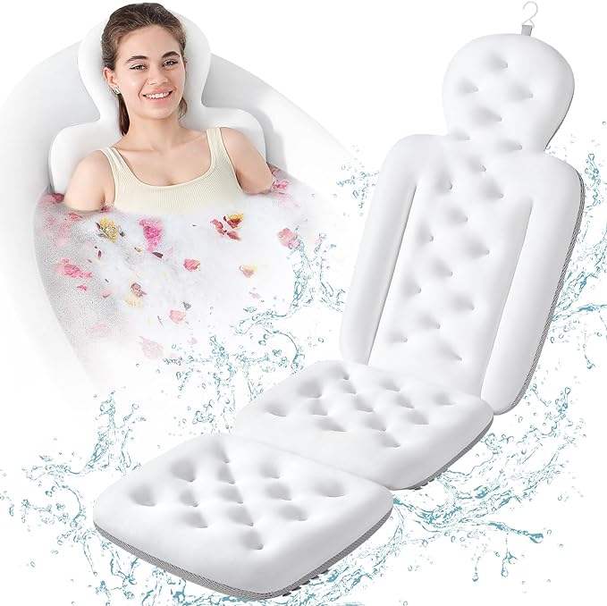Luxury Bath Cushion, Full Body Bathtub Pillow by VEILS
