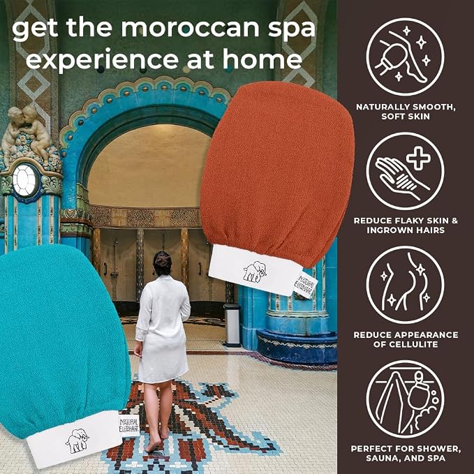 Natural Elephant Exfoliating Kessa Glove - Image 2