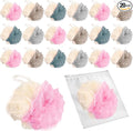 20 Pack Travel Loofah Individually Wrapped, Small Loofah Shower Puff, 30g Mini by Unknown