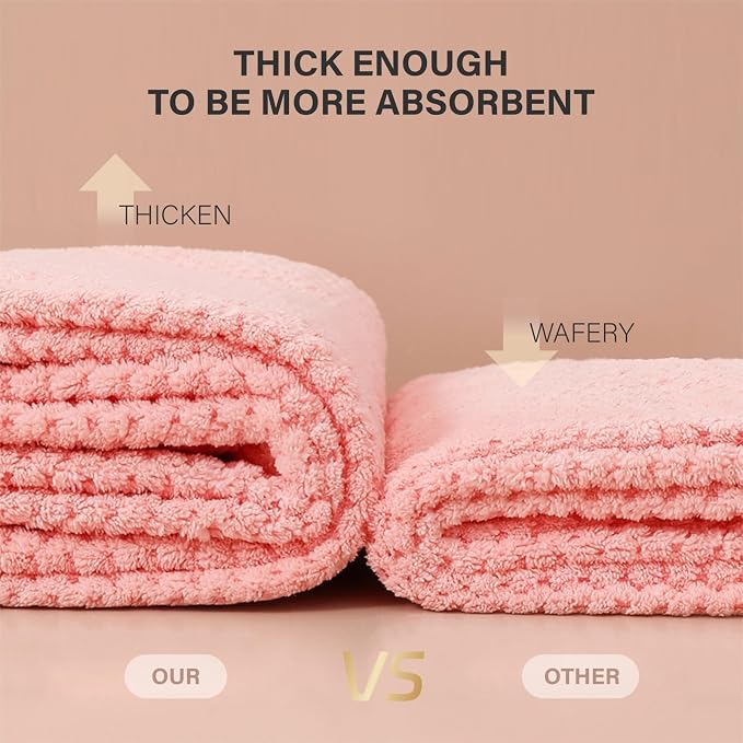 MaopaoBeauty Thicker Hair Drying Towels, Quick Drying Towels - Image 7