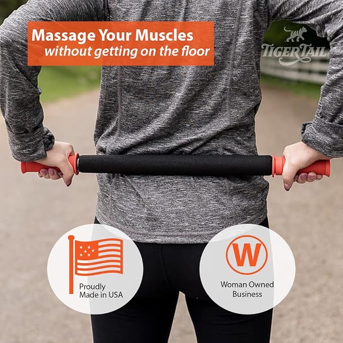 Tiger Tail 22in Massage Stick Portable Roller, Deep Tissue Foam Roller - Image 3
