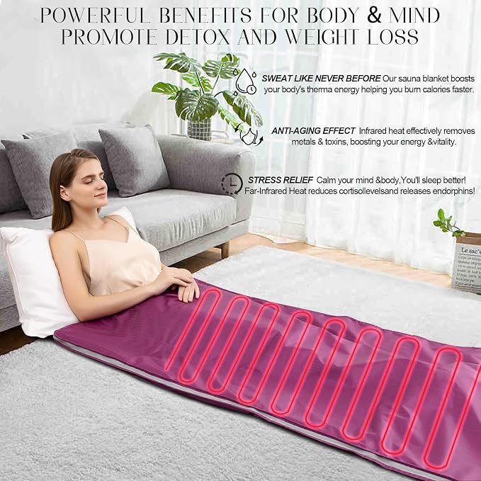 Infrared Sauna Blanket, Portable Home Sauna Blanket, Heat Healer Sauna Blanket - Image 5
