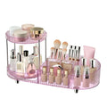 360 Rotating Vanity Makeup Organizer, 2 Small Trays & 5 Compartments by Jywantful