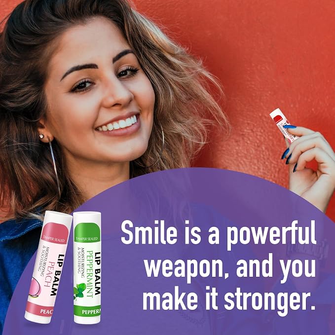 AZEN 50 Pack Lip Balm Bulk, Moisturizing Lip Balms - Image 7