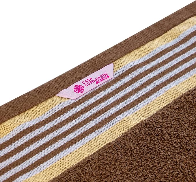 CASA COPENHAGEN He & She 2Pcs 100% Egyptian Cotton Large Designer Bathsheet - Image 5