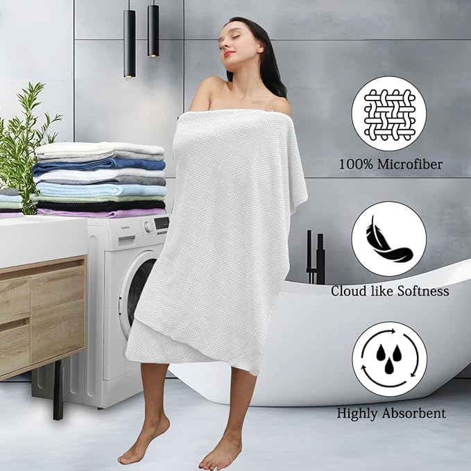 Extra Large Bath Towels Set 35x70 Inches - Image 3